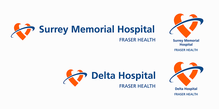 Hospital site wordmarks