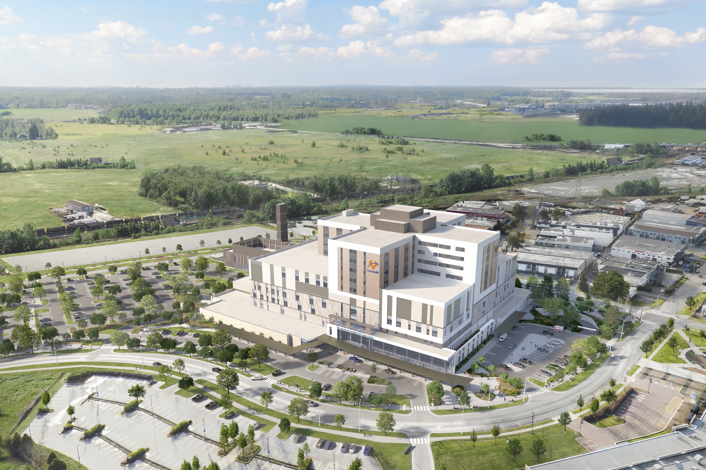 The new Surrey hospital and BC Cancer Centre