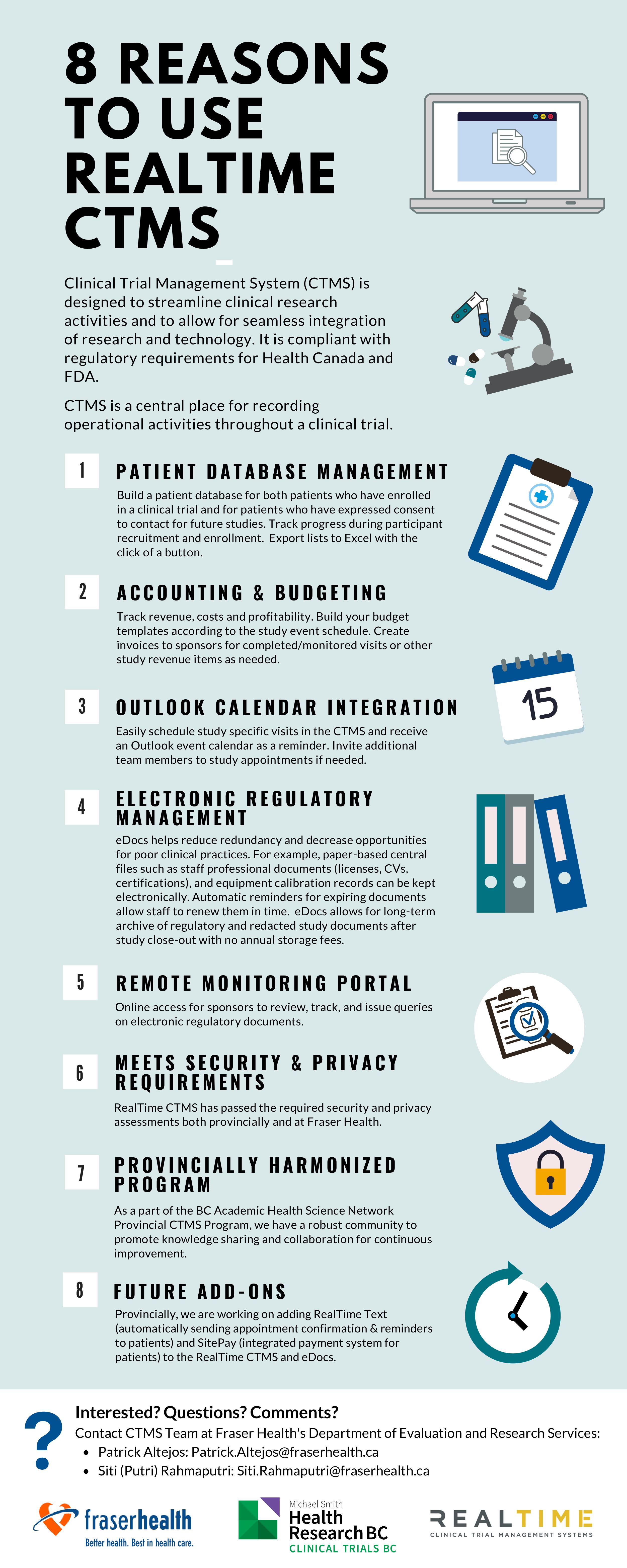 Ctms System Clinical trial management system - Fraser Health Authority