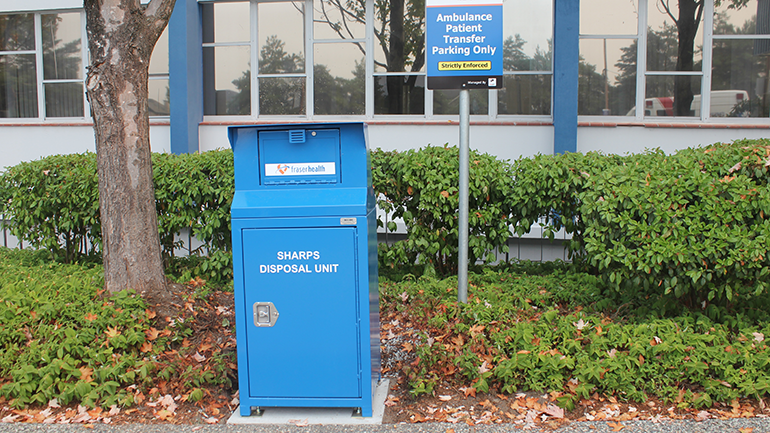 sharps disposal unit