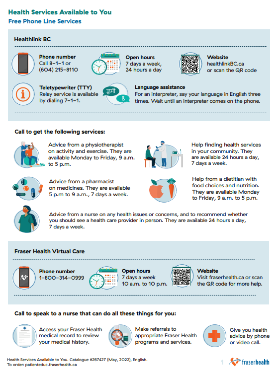 health services available to you