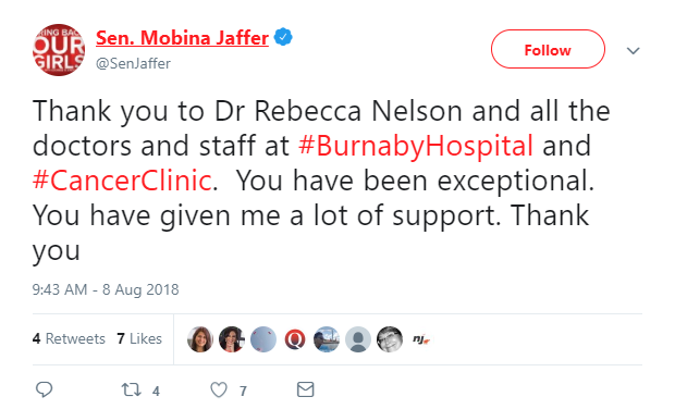 Burnaby Hospital high five