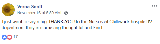 High Five your health care provider - Chilliwack Hospital November 16