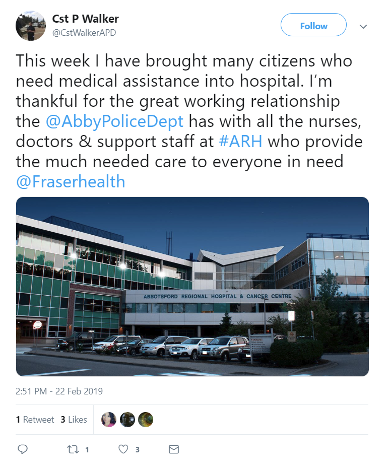 Abbotsford Regional Hospital high five