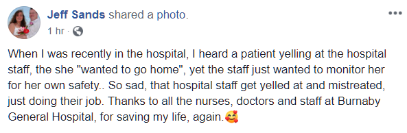 High five on Facebook - Burnaby General Hospital