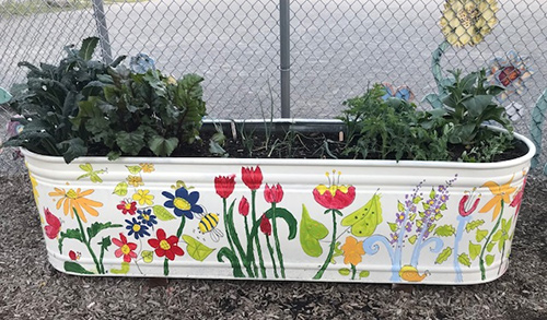 Steel container garden