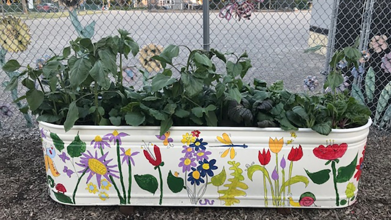 Steel container garden