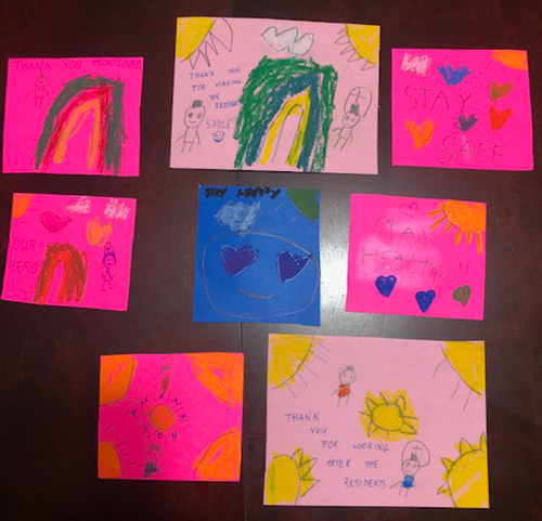 Child's thank you artwork