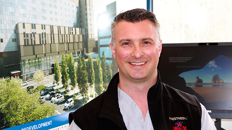 Dr. Kenneth Ryan, an anesthesiologist at Royal Columbian and physician lead for the interventional platform