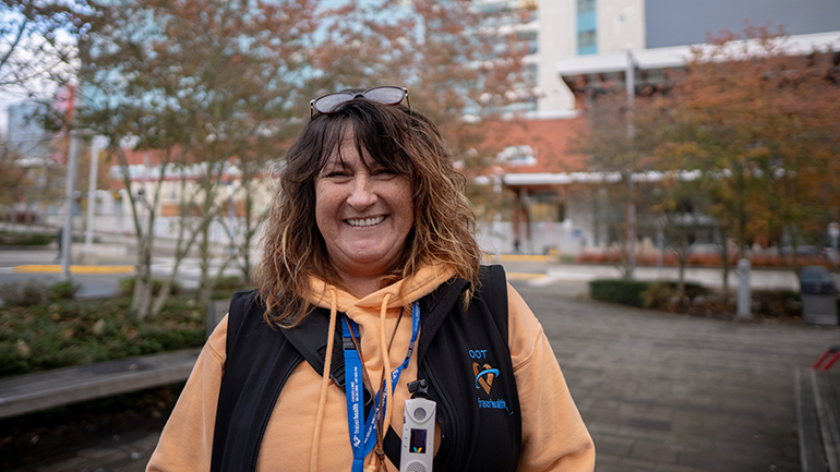 Outreach worker Tara Jeeves
