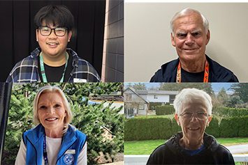 Volunteers are the heart of health care Clockwise from top left: Volunteers Ryan Tandiama, Jim McGrail, Anne McLaughlin, Corinne Theodore