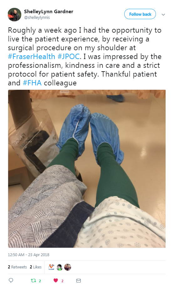 Screenshot of ShellyLynn Gardner's post on Twitter