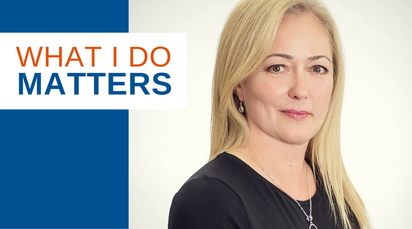 Lisa Hegler in What I Do Matters Banner