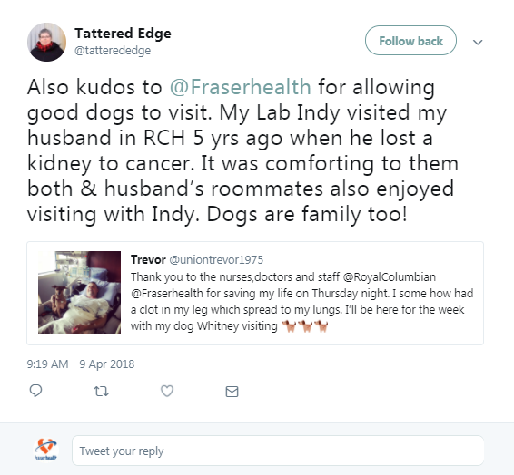 Screnshot of Tattered Edge's post on Twitter