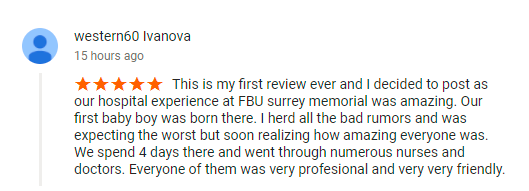 Screenshot of Western60 Ivanova's review on Google