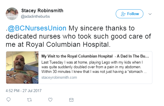 Screenshot of Stacey Robinsmith's post on Twitter