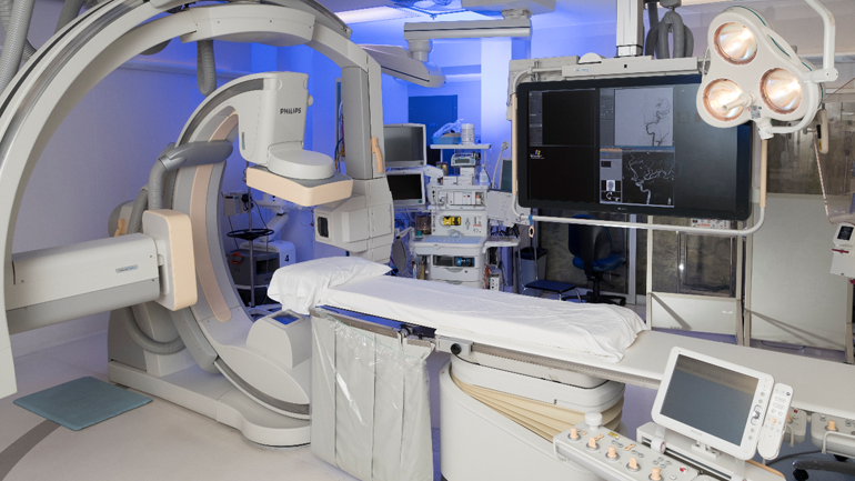 Medical machine in a hospital