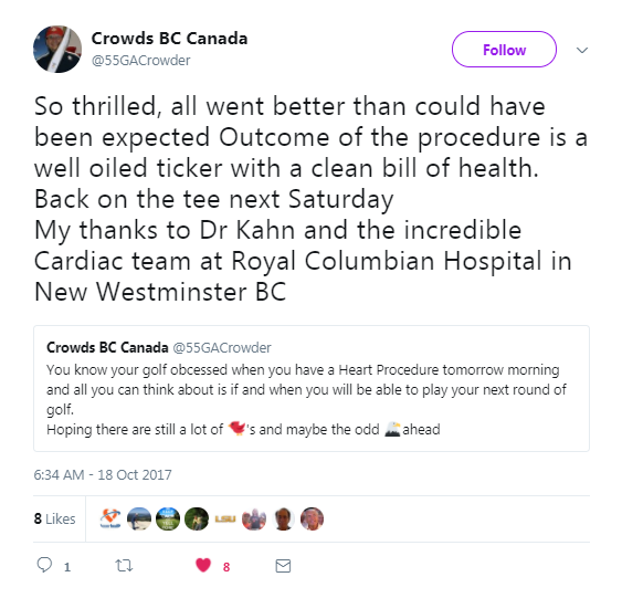 Screenshot of Crowds BC Canada's post on Twitter