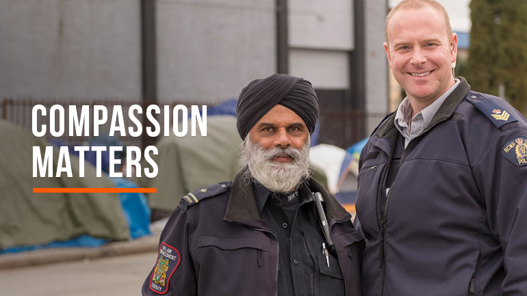 City of Surrey By-law Supervisor Dave Berar and RCMP Sergeant Trevor Dinwoodie