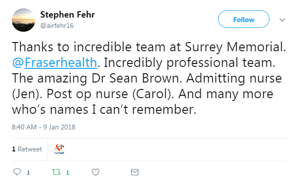 Screenshot of Stephen Fehr's post on Twitter