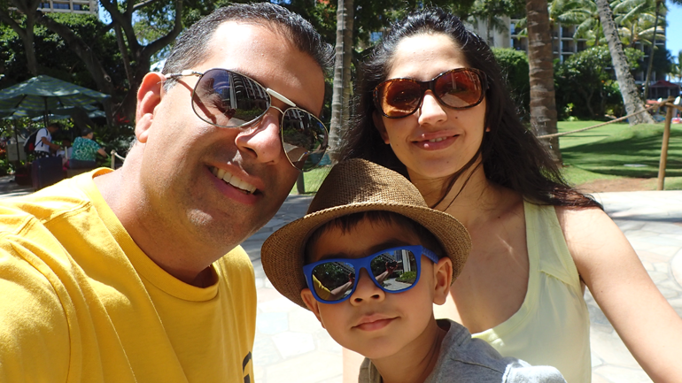 Johvan and his parents