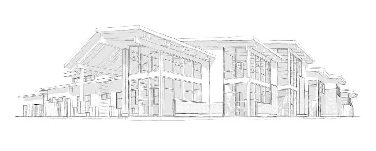 Rendering of Langley Hospice's exterior