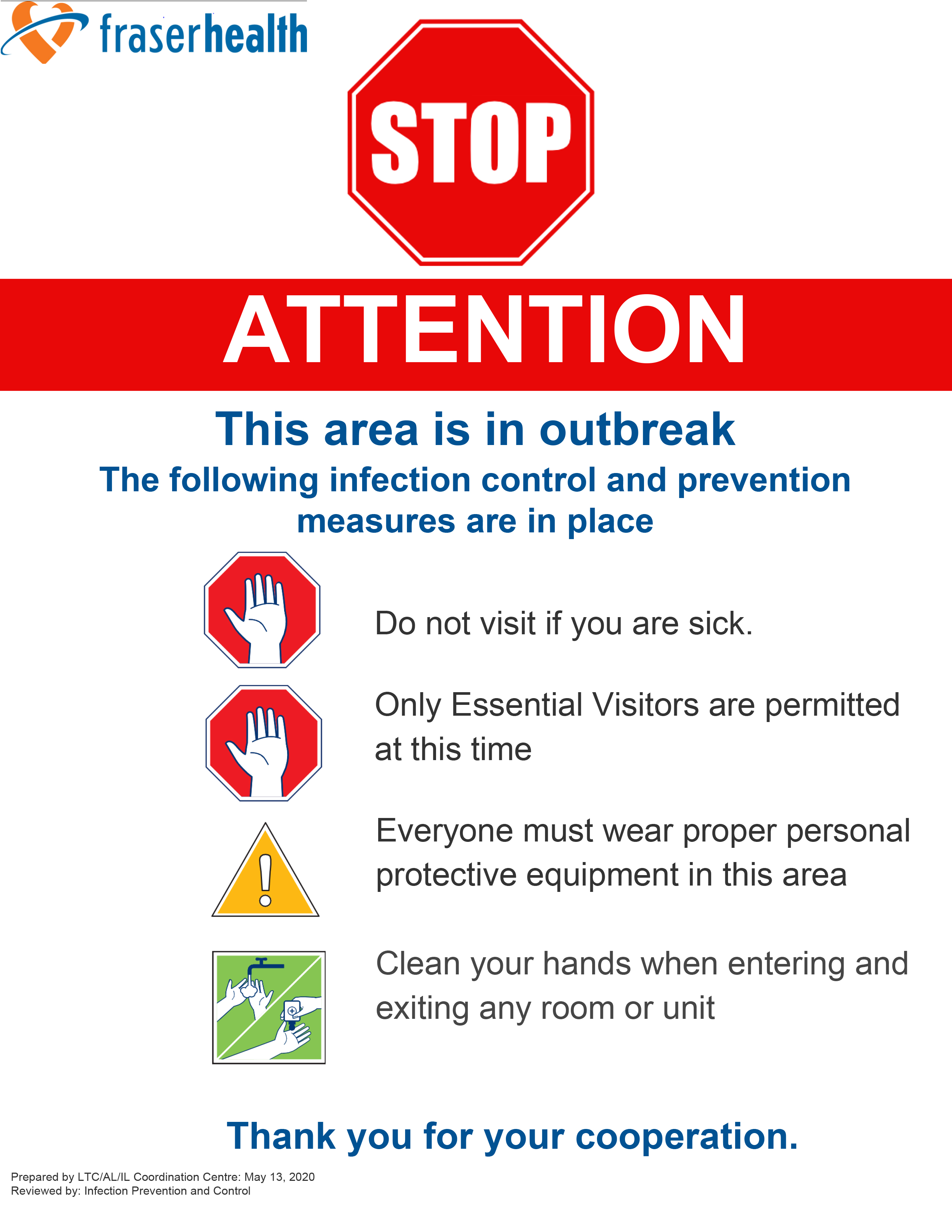 Covid 19 CDC Printable Posters