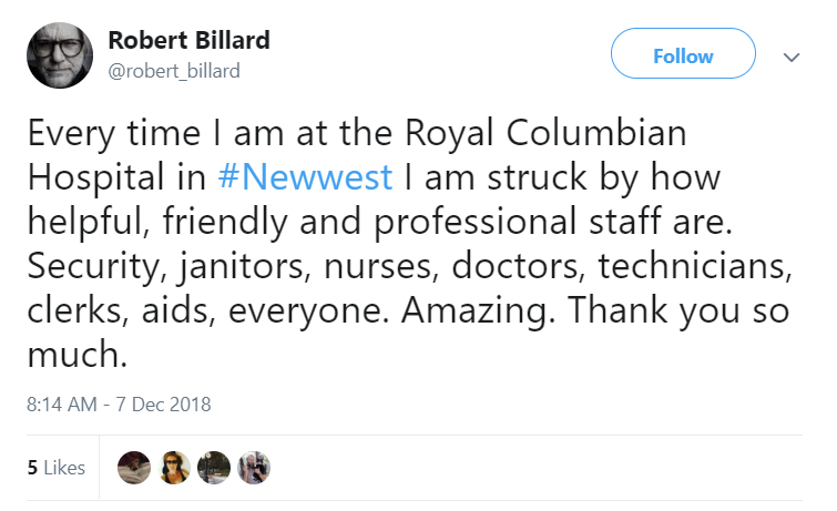 Royal Columbian Hospital High Five