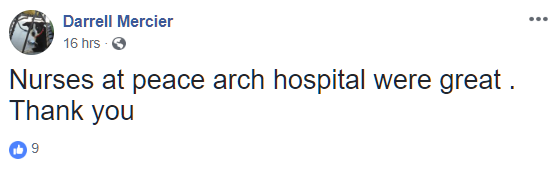 High Five your health care provider - Peace Arch Hospital November 21