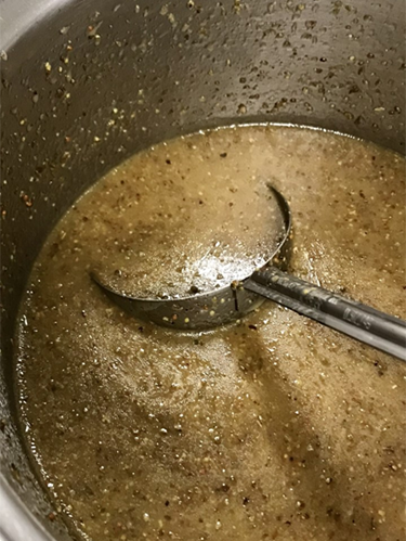 salad dressing in a bowl
