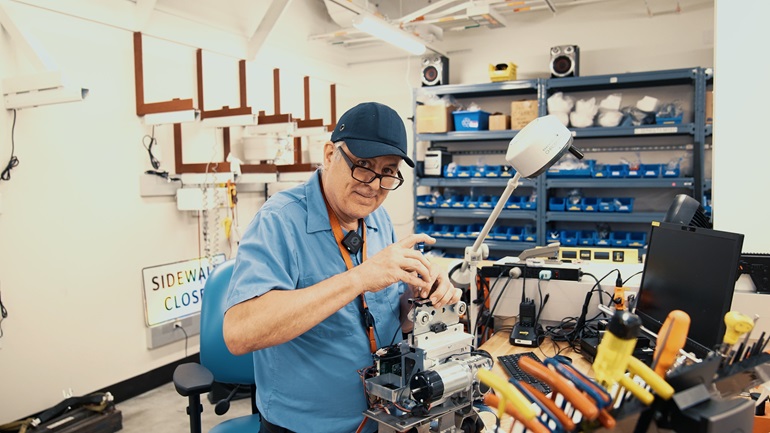 Danny Hunchuk at the Royal Columbian Hospital Lift Lab