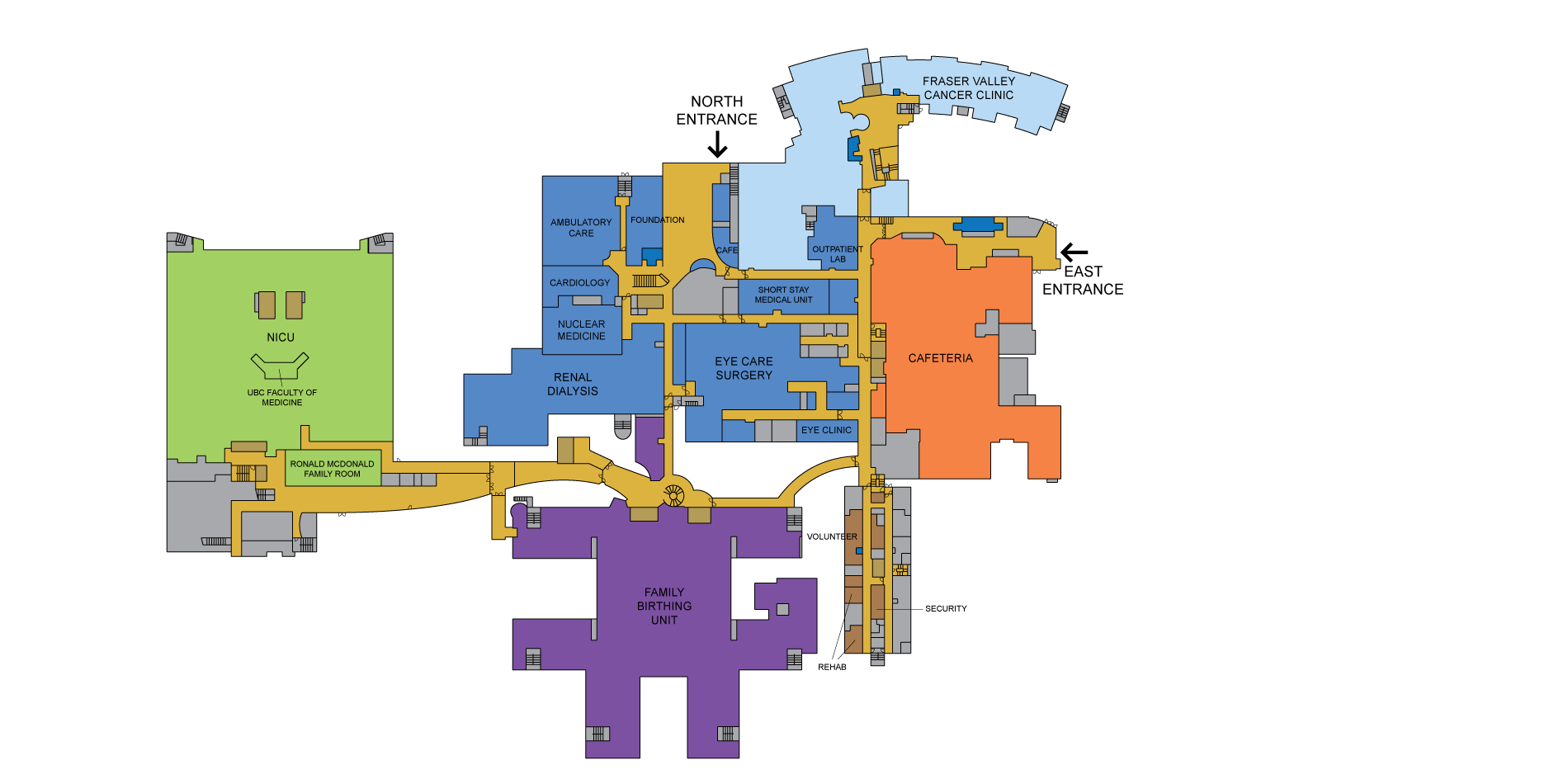 Memorial Hospital Campus Map