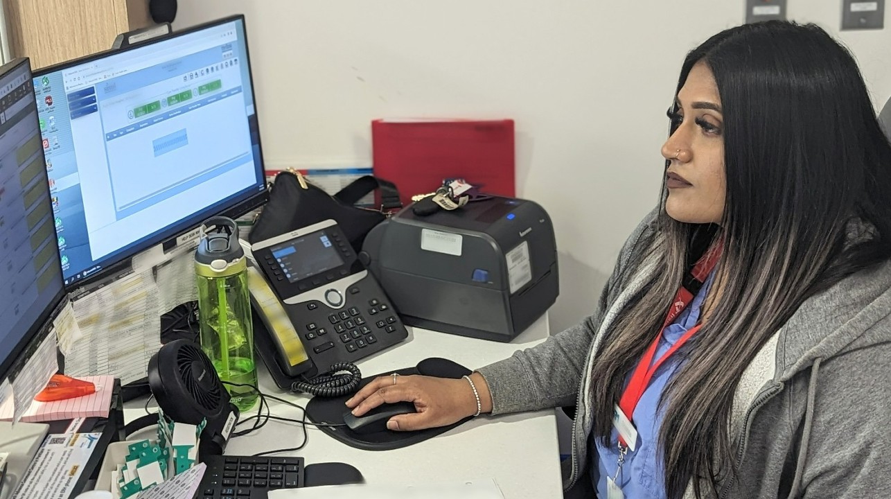 Eagle Ridge Hospital registration clerk, Shahla Ram