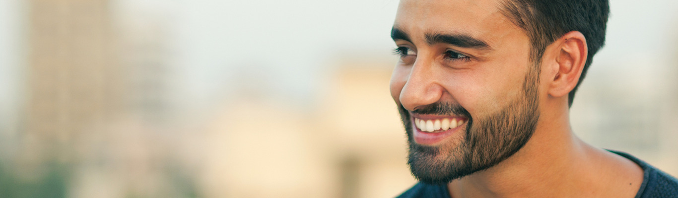 Portrait of a beautifull smiling man