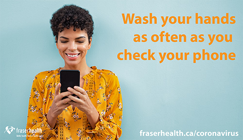 Wash your hands as often as you check your phone