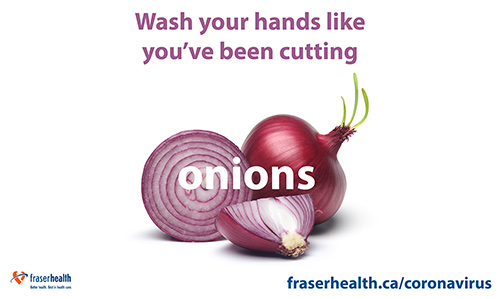 Wash your hands like you've been cutting onions