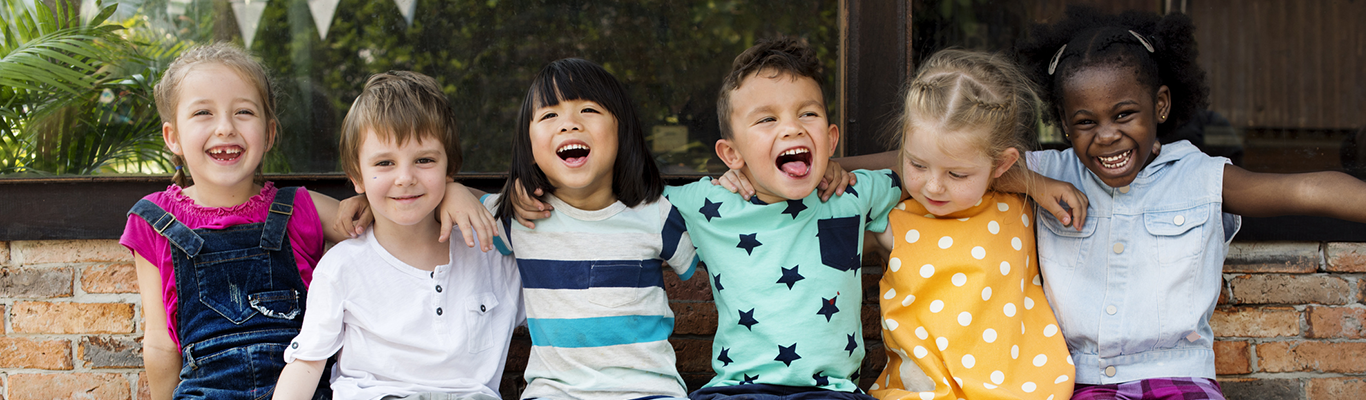 A group of happy smiling kids