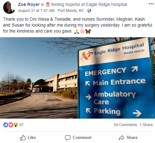 eagle ridge hospital high five