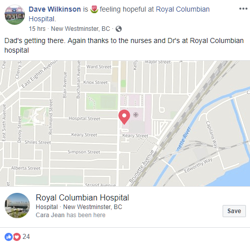 Royal Columbian Hospital high five - Facebook