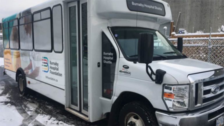 Burnaby Hospital shuttle van