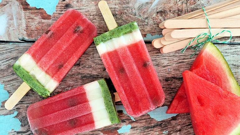 Snacking on hot summer days