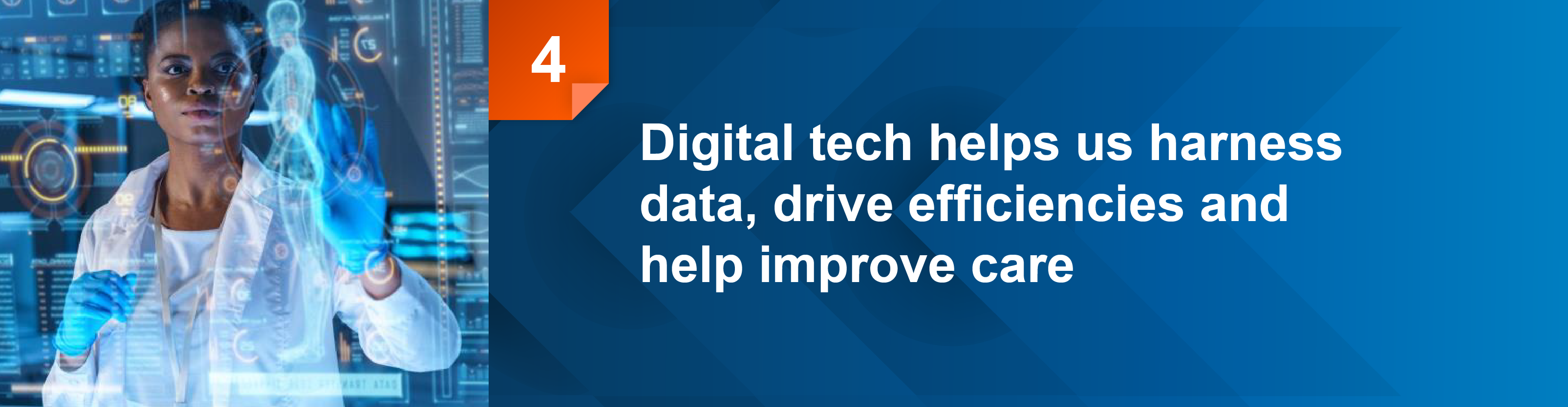 Digital tech helps us harness data drive efficiencies and help improve care