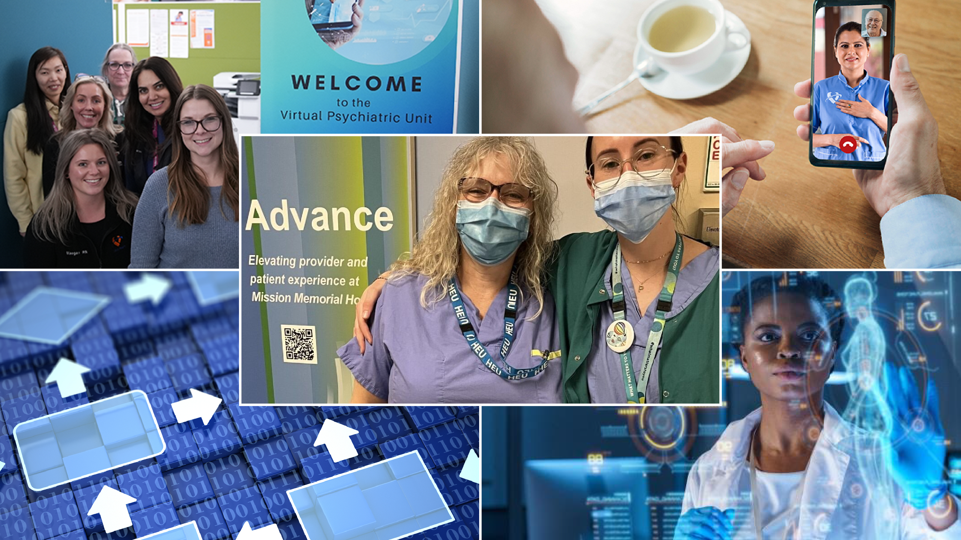 Digital health week 2023 collage of digital health projects