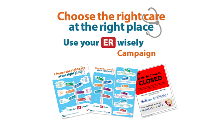 Use your ER wisely campaign poster