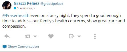 Screenshot of Gracci Pelaez's post on Twitter