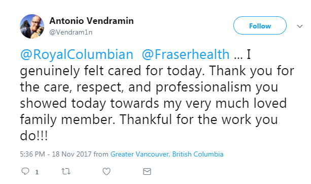 Screenshot of Antonio Vendramin's post on Twitter