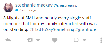 Screenshot of Stephanie Mackay's post on Twitter
