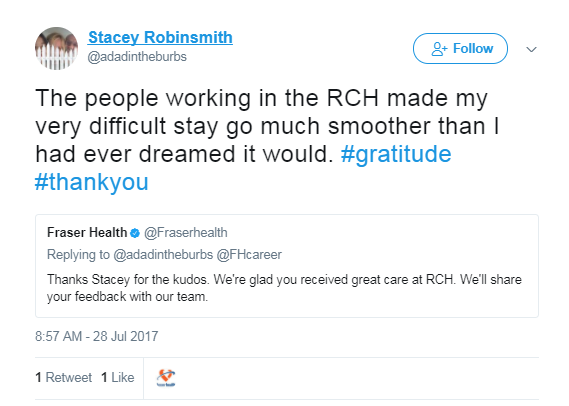 Screenshot of Stacey Robinsmith's post on Twitter