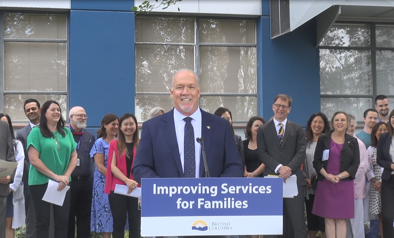 John Horgan, B.C.’s Premier, announces commitment of $1.3 billion towards the expansion of Burnaby Hospital. 
