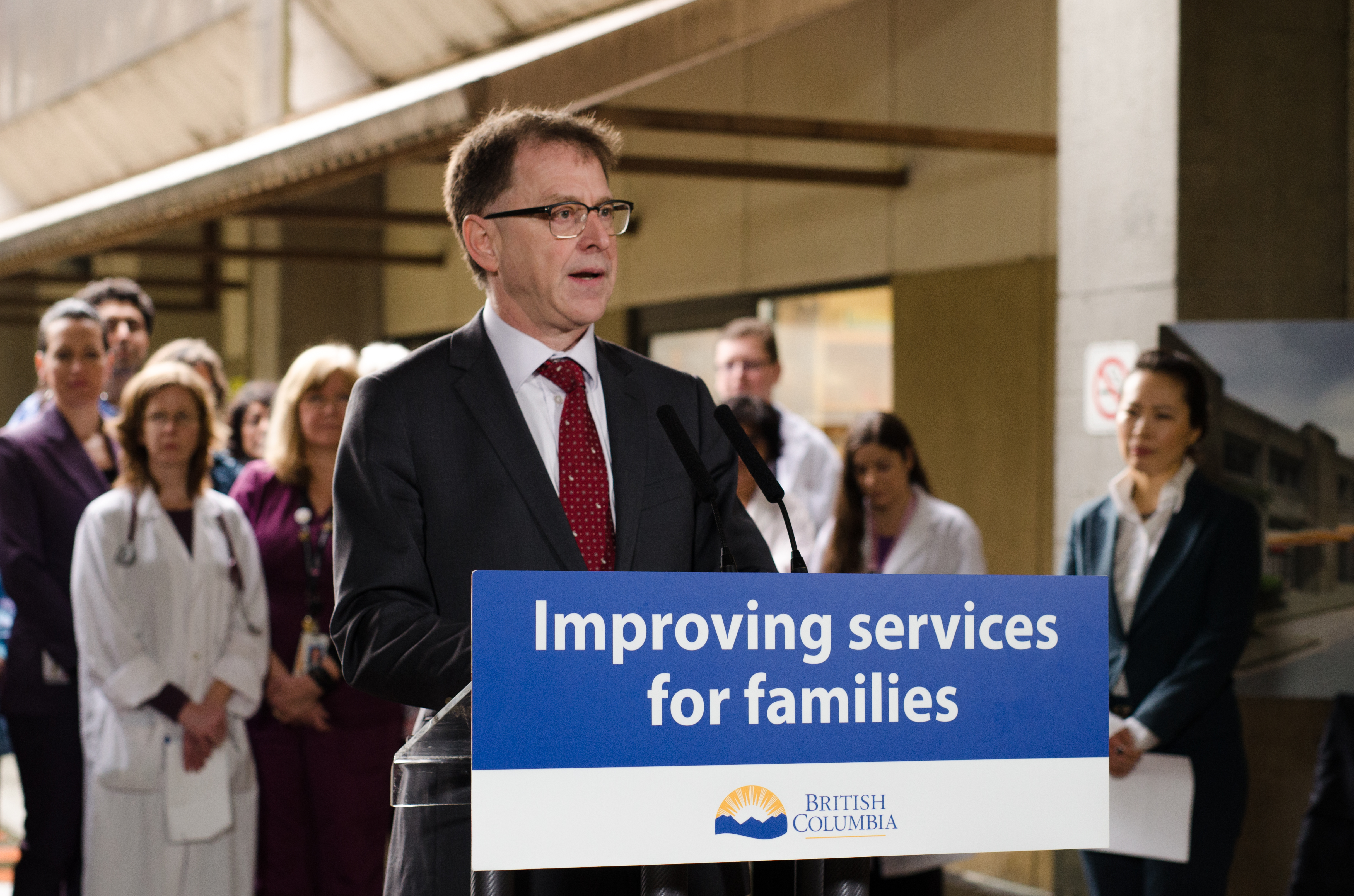 British Columbia’s Minister of Health, the Honourable Adrian Dix, announces commitment of $27.6 million towards Eagle Ridge Hospital’s emergency department expansion.